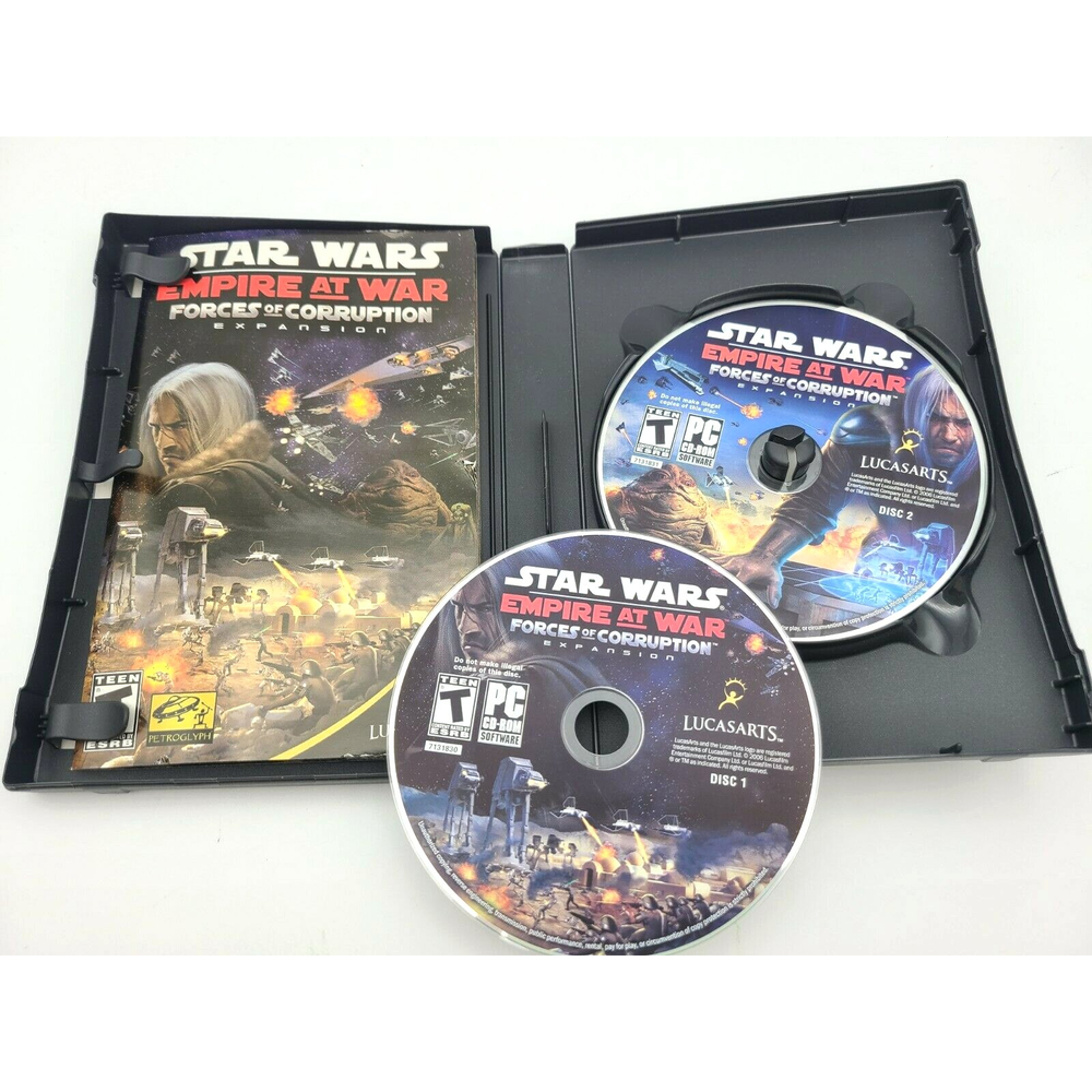 Star Wars Empire At War: Forces Of Corruption Expansion Complete Tested